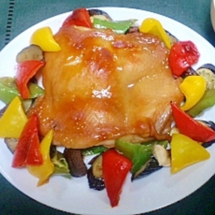 甘辛チキンと彩り野菜のグリル